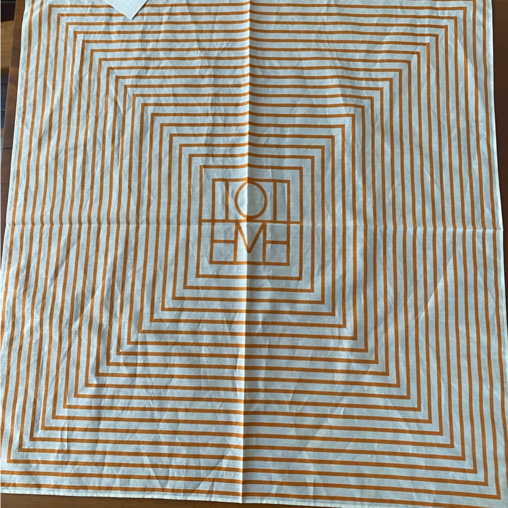 Toteme signature monogram silk scarf